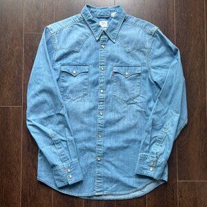 Levis Premium Barstow Western Denim Shirt Regular Fit